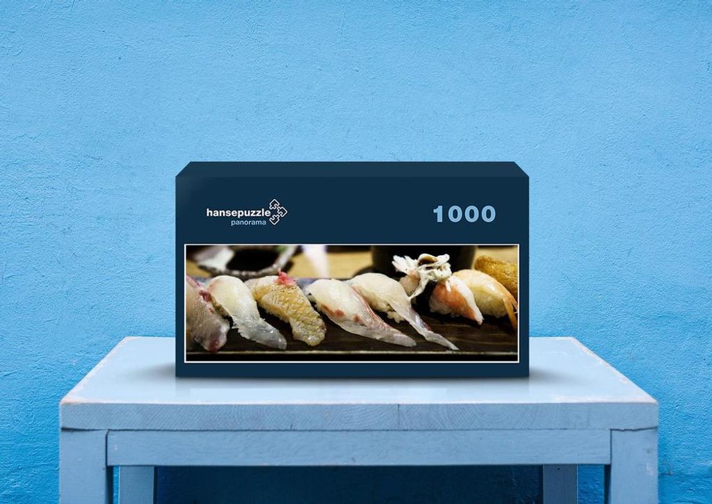 hansepuzzle 30512 - Sushi Puzzle, 1050 Teile, Ernährung, 60,0 x 46,0cm mit hochwertiger Aufbewahrung, Kartonbox und wiederverschließbarem Beutel