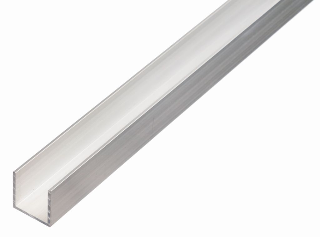 Alberts U-Profil Alu Aluprofil U Profil Aluminiumprofil U Winkel 1000x25x25mm
