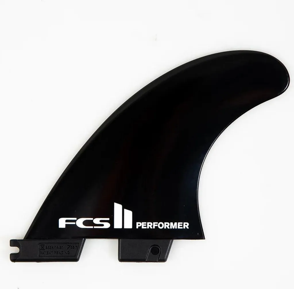 Jeu de 3 ailerons de surf FCS Performer Small Black - FCS II Thruster