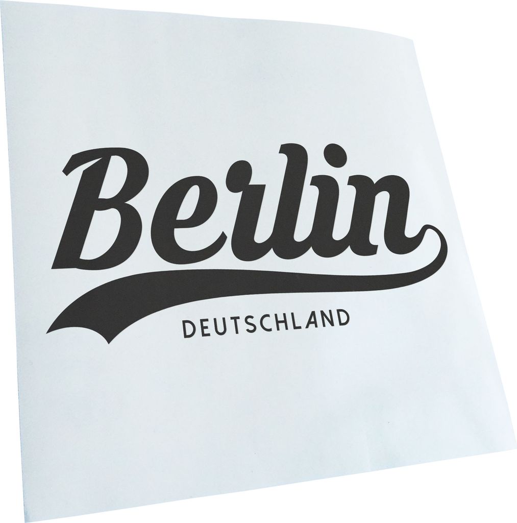 Kiwistar - Autoaufkleber - Berlin Deutschland - Grau - 20x9cm - Aufkleber für Auto, Laptop, Fahrrad, LKW, Motorrad mehrfarbig JDM Decal Racing
