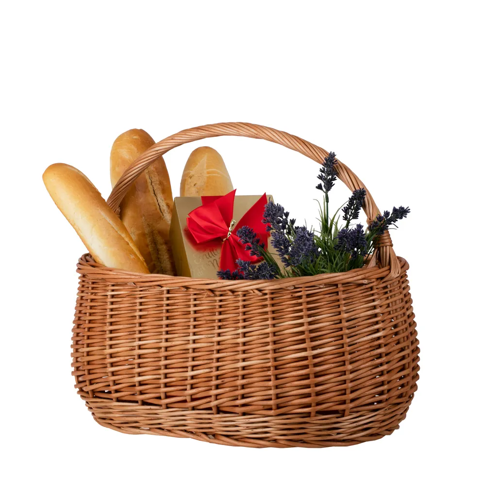 Panier à provisions en osier 41x25cm - Cabas tressé modèle Ref-41