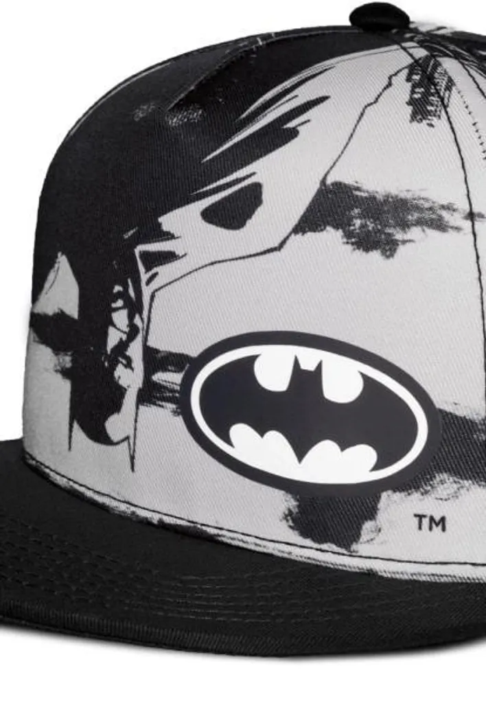 Casquette Batman Baseball Noir avec Logo Chauve-souris Inversé DC - 8