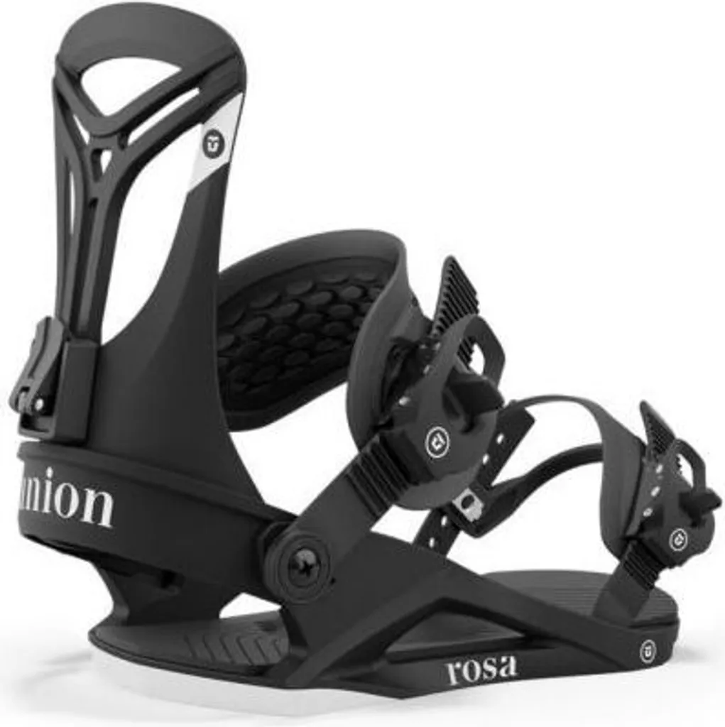 Fixations Snowboard Femme Rosa WMS Confort et Polyvalence Noir L