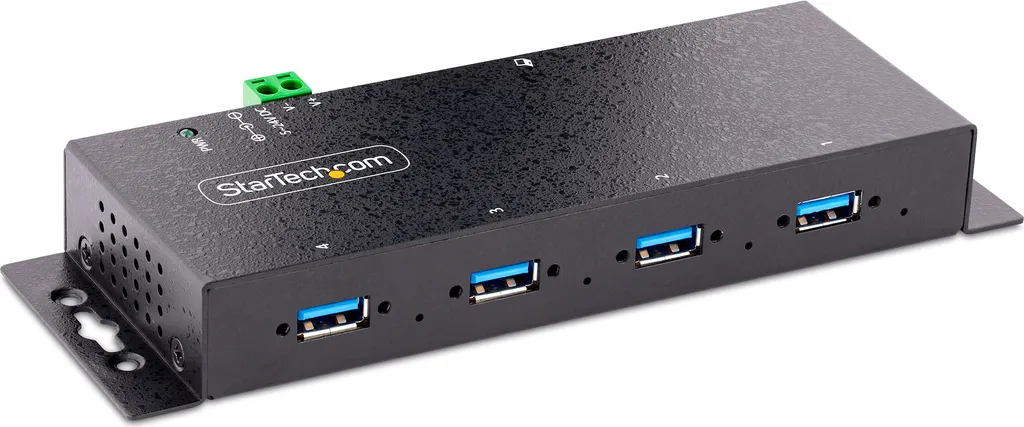 StarTech Hub USB 3.2 Professionale | 4 Porte Tipo-B Host | Nero Industriale