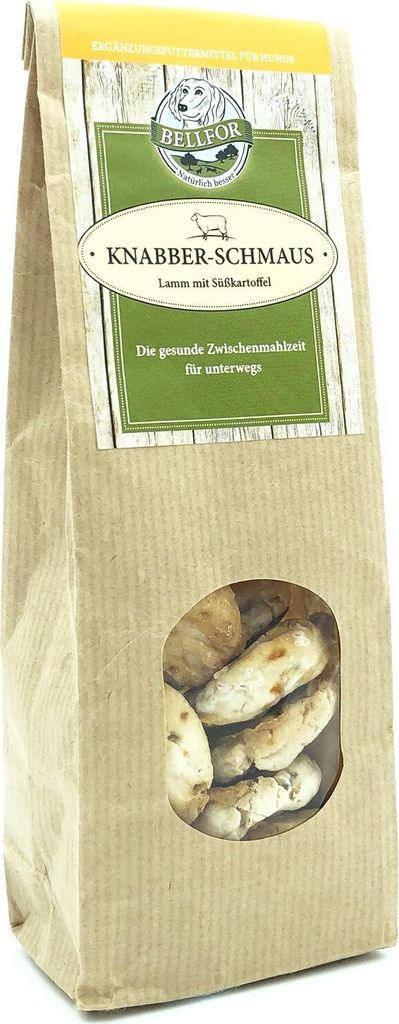 Bellfor Knabber-Schmaus Hundekekse mit frischem Lammfleisch - 100 g