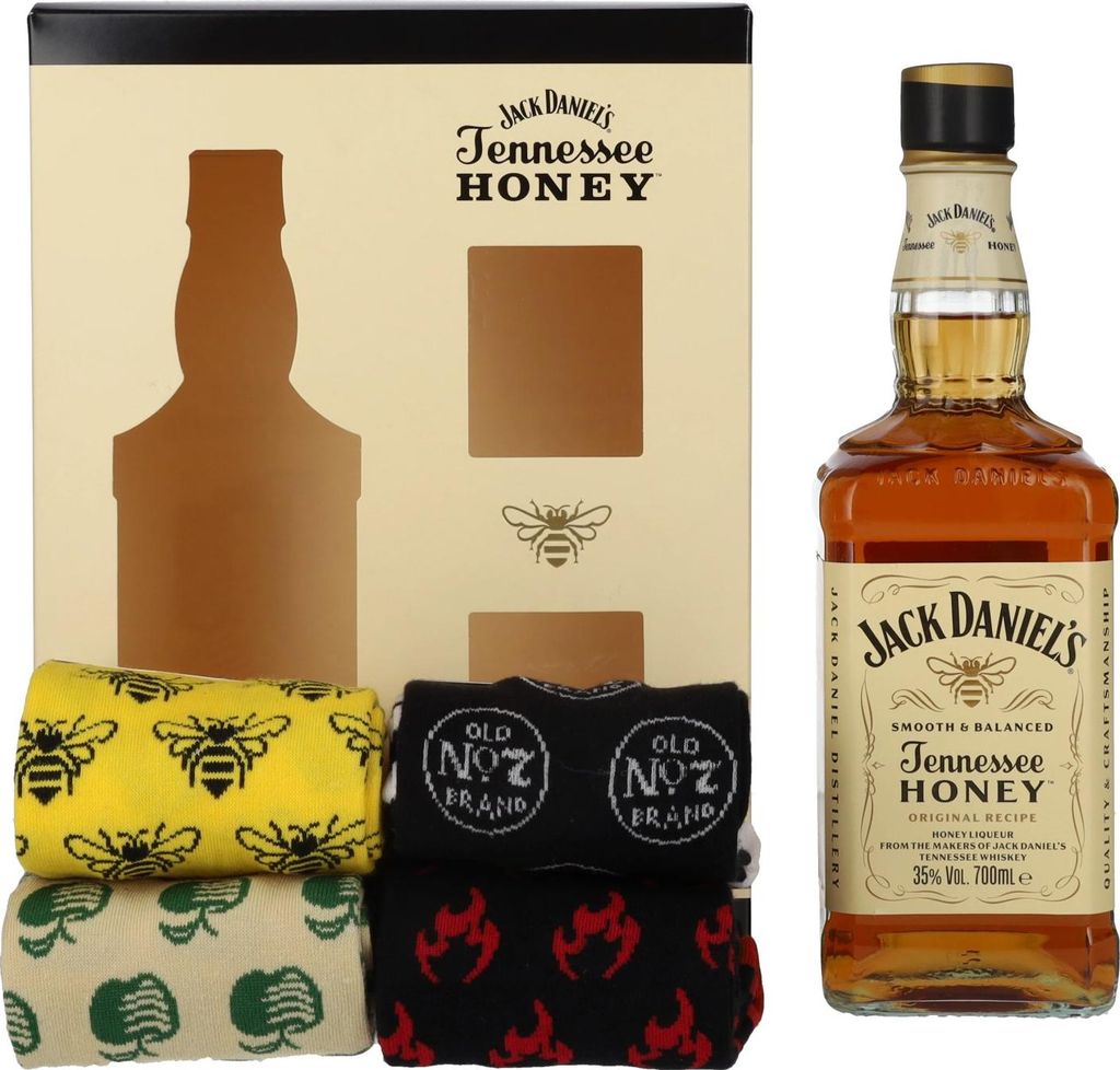 Jack Daniel's Tennessee HONEY 35% Vol. 0,7l mit Socken