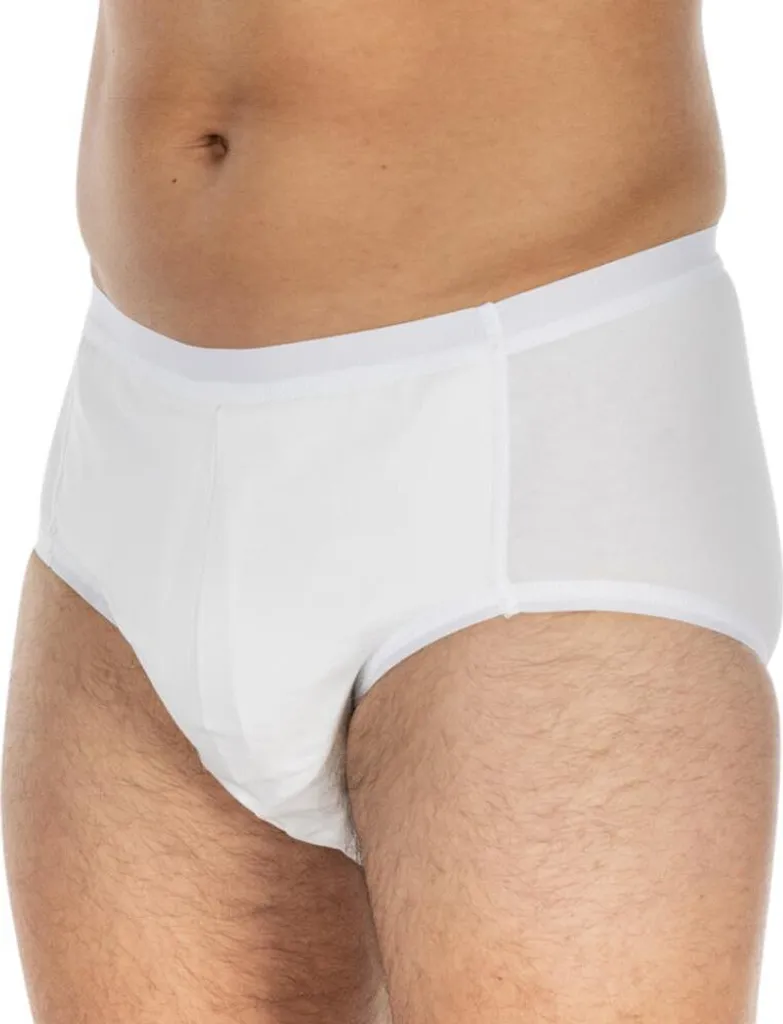 Suprima 1242 Slip Incontinenza Cotone Uomo Taglia 8 Bianco - Acquista Ora - 3