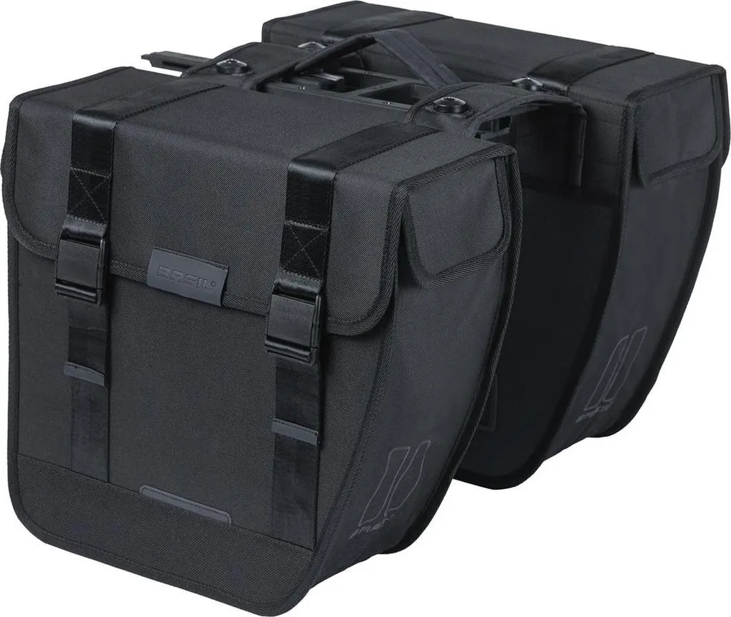 Basil Tour Mik Sacoches de vélo double 28L Gris Anthracite Etanches