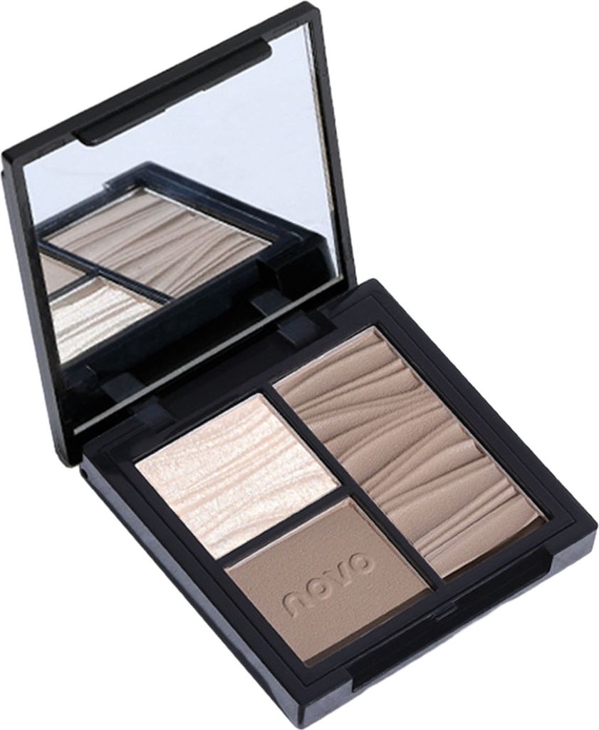 Konturpalette mit mehreren Effekten, 3-Farben-Palette, multifunktionales Aufhellungs-Highlight für ein modelliertes, aufgehelltes Gesicht