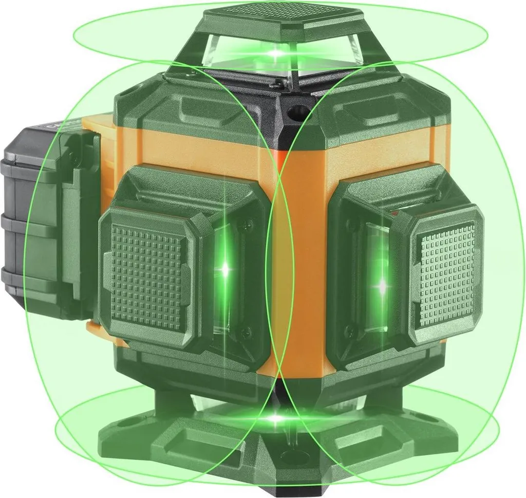 Niveau laser rotatif automatique à faisceau vert 30m pour bricolage