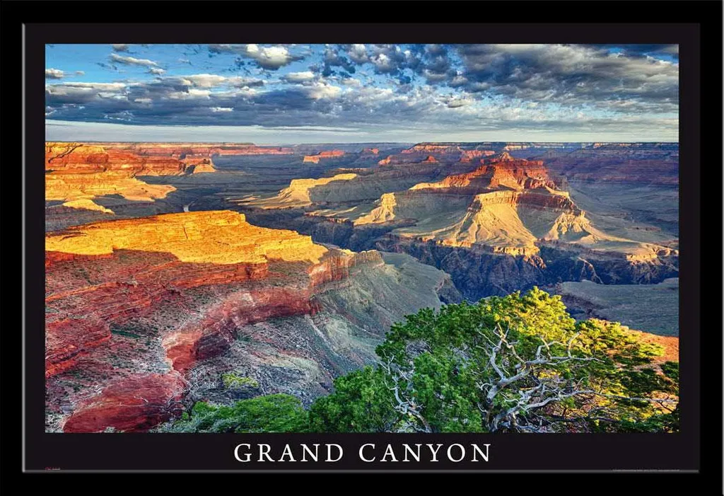 Set Poster Grand Canyon 61x91,5 + Cornice Shinsuke Maxi MDF Nero