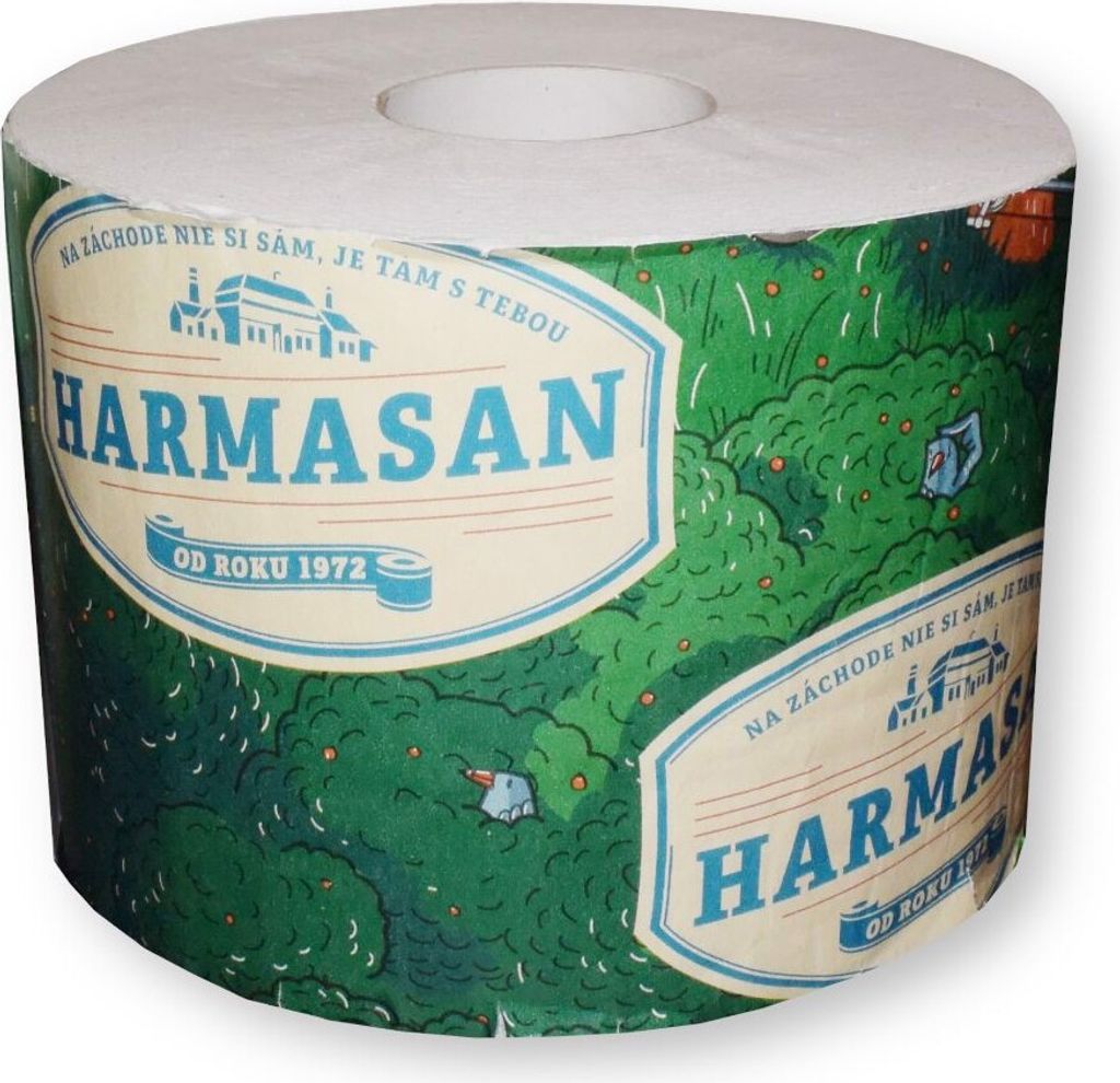 Papier toaletowy 2-warstwowy HARMASAN biały, rolka 69 m (1 Zdjęcie produktu 