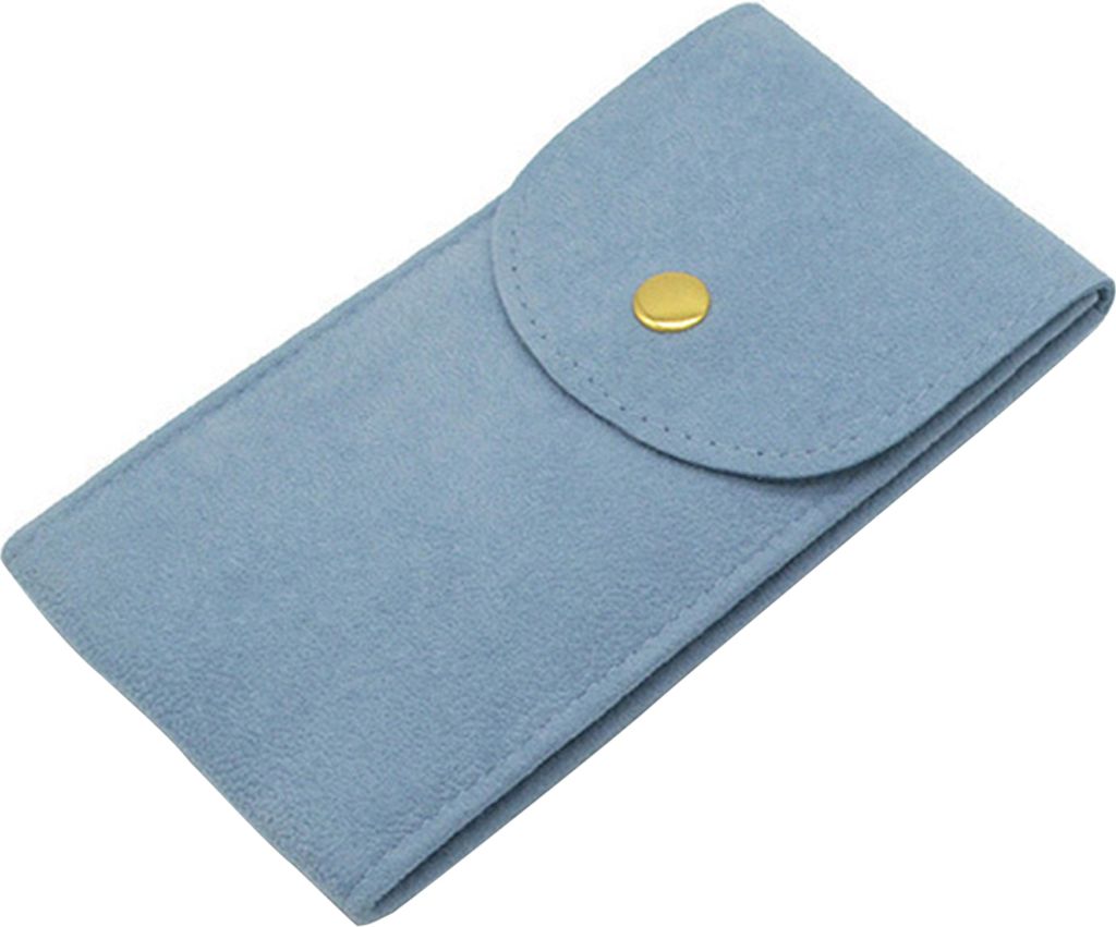Uhrentasche, verschleißfest, kratzfest, stoßfest, Druckknopf, kurzes Samt-Druckknopf-Design, tragbarer Schmuckbeutel, für den täglichen Gebrauch