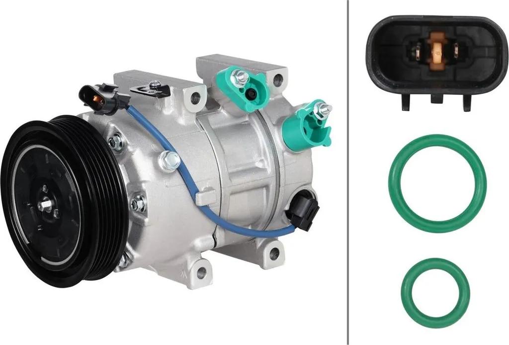 Compresseur de climatisation 12V HELLA Ø 113,5 haute fiabilité
