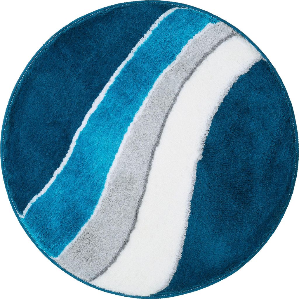 Erwin Müller Badematte Veria" petrol-creme rund: 80 cm Ø"