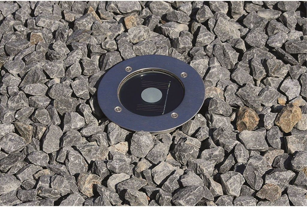 ChiliTec Solar LED Projecteur de sol CTB-R, rond ØxH Image du produit 