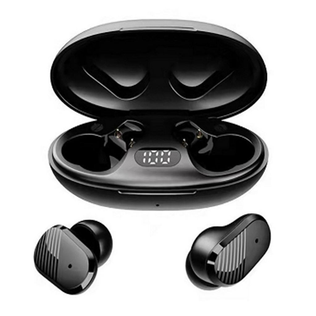 Kabellose Ohrhörer, Bluetooth Kopfhörer mit Geräuschunterdrückung, wasserdichtes Bluetooth Sport Headset ,Schwarz