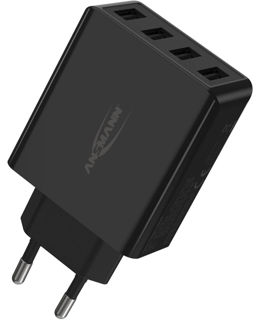 ANSMANN Caricatore USB bl 5V DC/3000mA/30W/4xUSB Immagine del prodotto 