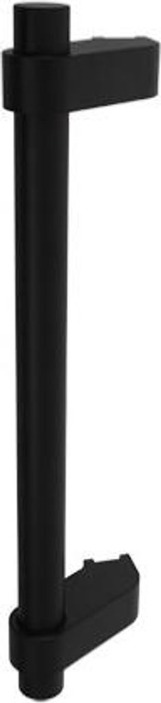 Eloxierter Aluminium-Tor- oder Pfortengriff 365mm, 60 Grad, einseitig, schwarz (RAL 9005)