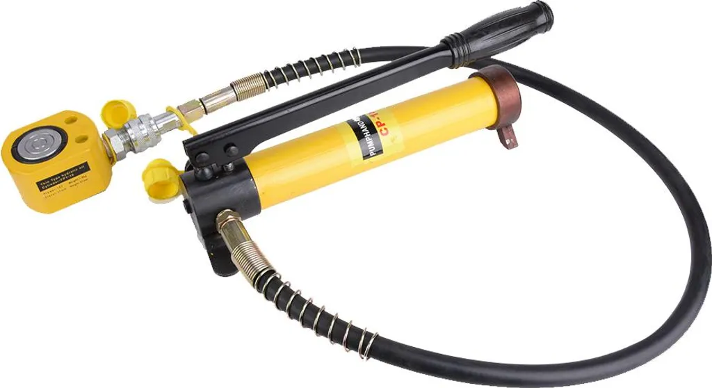 Appareil de Levage Hydraulique 10T : Pompe et Vérin Extra-Plat Acier