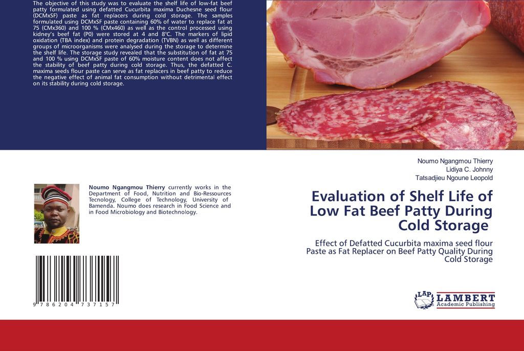Evaluation of Shelf Life of Low Fat Beef Patty During Cold Storage