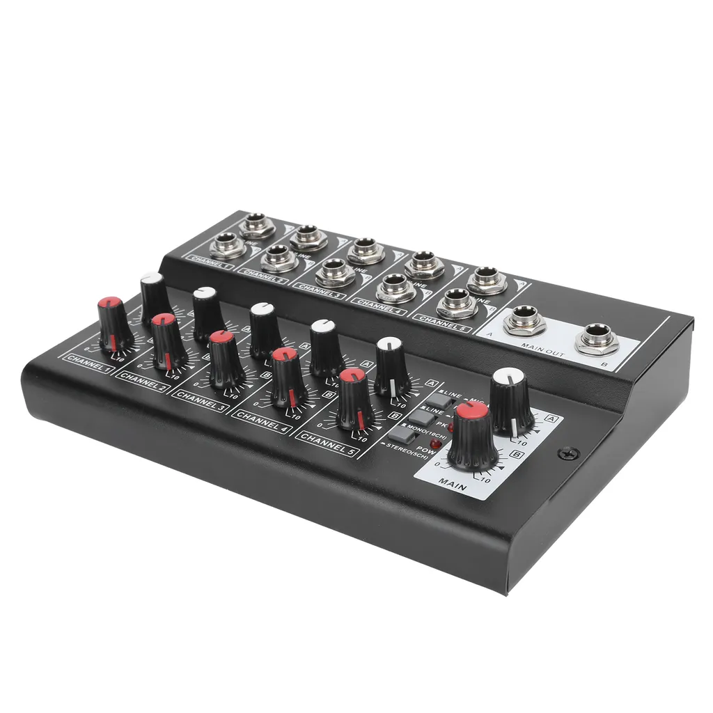 Table de mixage audio 10 canaux stéréo console Pro-Mix 10 noir portable