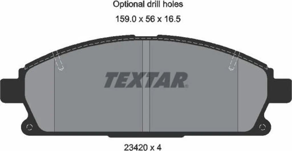Plaquettes de frein TEXTAR 2342004 : stop aux bruits de freinage X-Trail