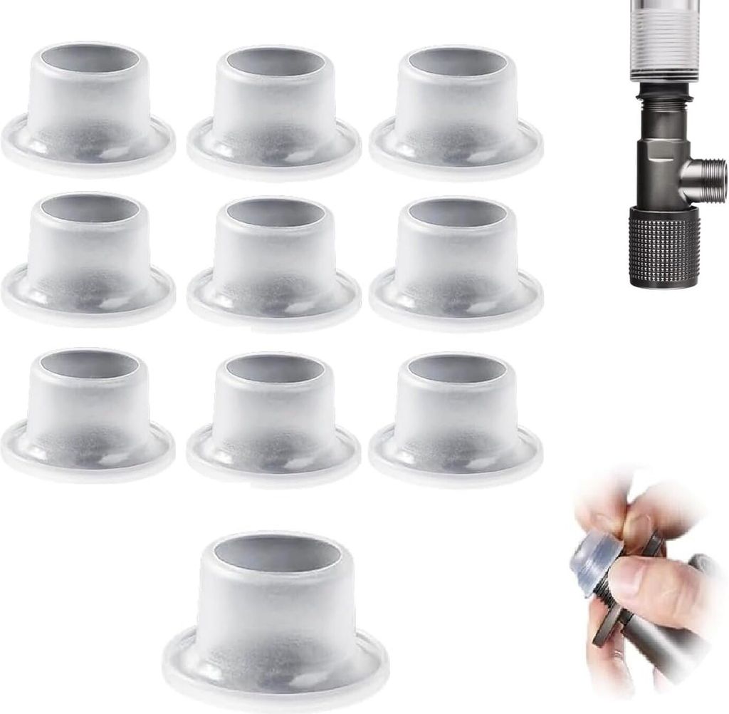 10 Stück Weiß Wasserhahn Dichtung Wasserhahn Unterlegscheiben,für Schlauch,Auslaufsichere Wasserhahn-Dichtung,Wasserhähne Auslaufsicherer Silik...
