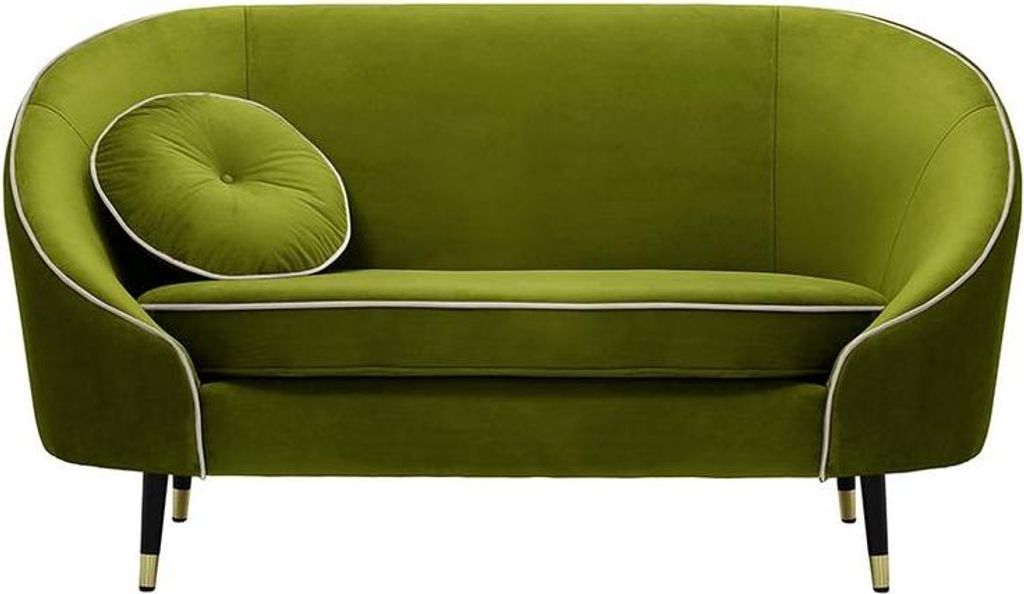 Zweisitzer-Sofa Kooper-Velluto 9-Contrast piping-brass