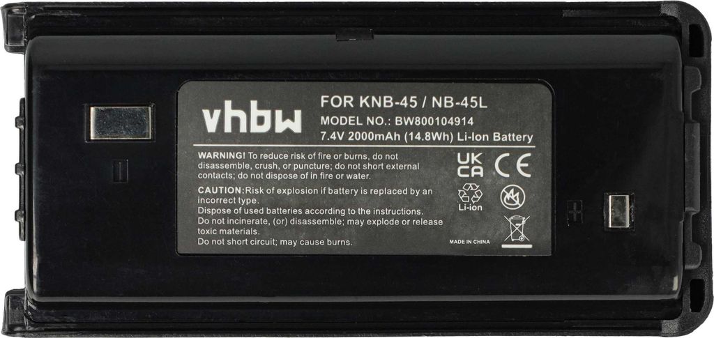 vhbw Akku Ersatz für Kenwood KNB-45, KNB-45L, KNB-45Li für Produktbild 3