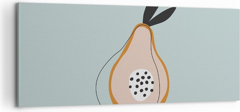 Bild auf Leinwand - Leinwandbild - Einteilig - Birne Bild Jugend - 100x40cm - Wand Bild - Wanddeko - Wandbilder - Leinwanddruck - Bilder - Wanddeko...