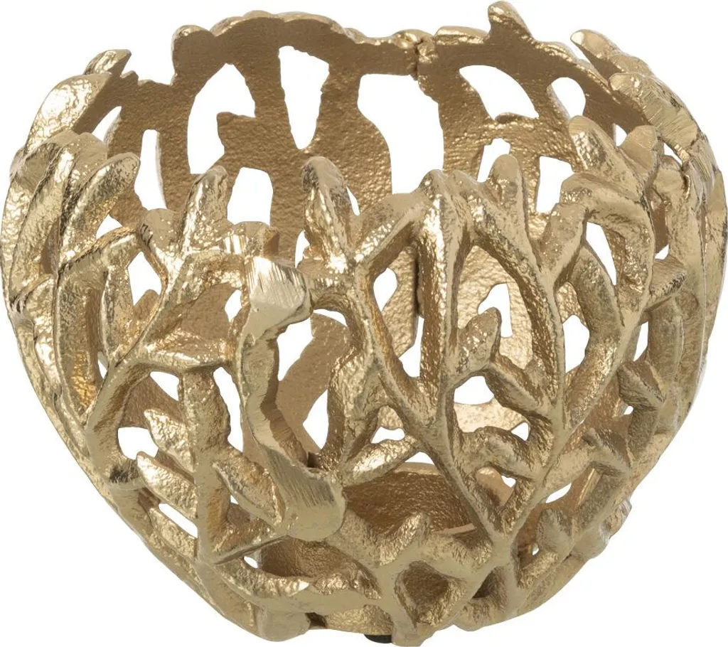 Suspension luminaire design feuille en aluminium doré J-Line Leaf Small