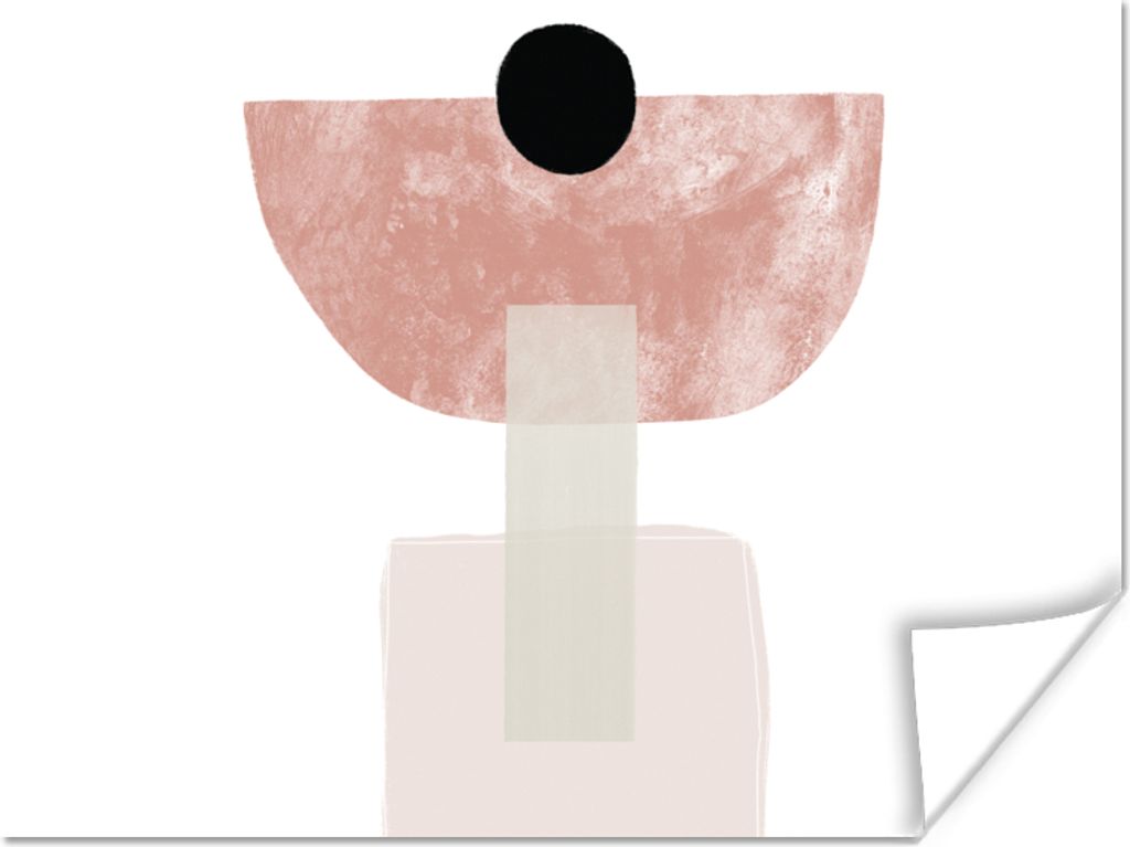 MuchoWow Poster Pastell - Abstrakt - Design 160x120 cm - Foto Plakat
