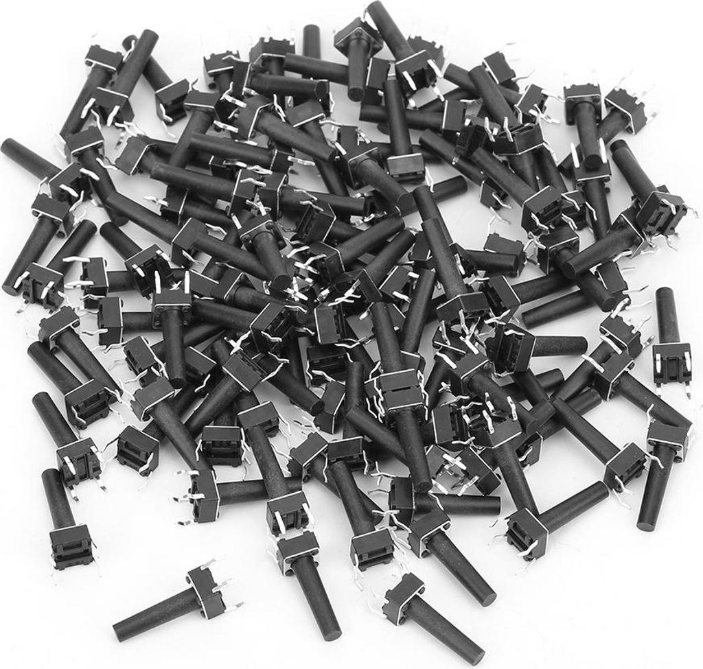 100 Stš¹ck Momenttaster, Industriezubeh?r, hohe Empfindlichkeit, DIP 6 x 6 x 17 mm