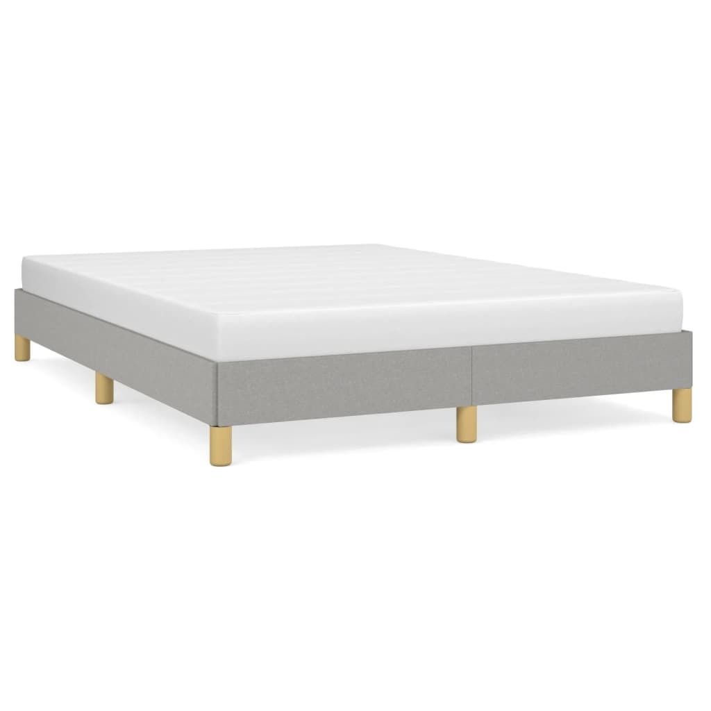 vidaXL Struttura letto senza materasso grigio chiaro Immagine del prodotto 