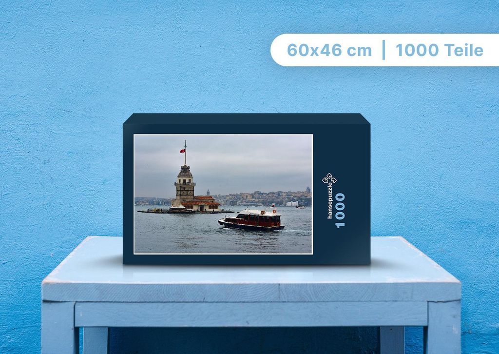 hansepuzzle 100190 - Istanbul Puzzle, 1000 Teile, Orte, 60,0 x 46,0cm mit hochwertiger Aufbewahrung, Kartonbox und wiederverschließbarem Beutel