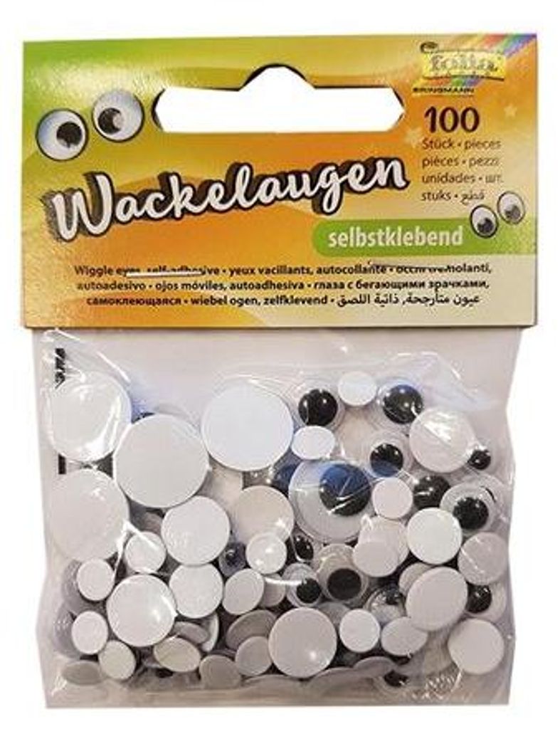 Folia Wackelaugen selbstklebend 100 Stück Produktbild 
