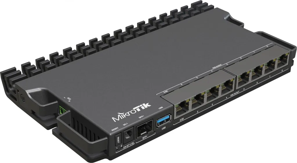 MikroTik RB5009UPR+S+IN Routeur 8 Ports Gigabit PoE Haute Performance