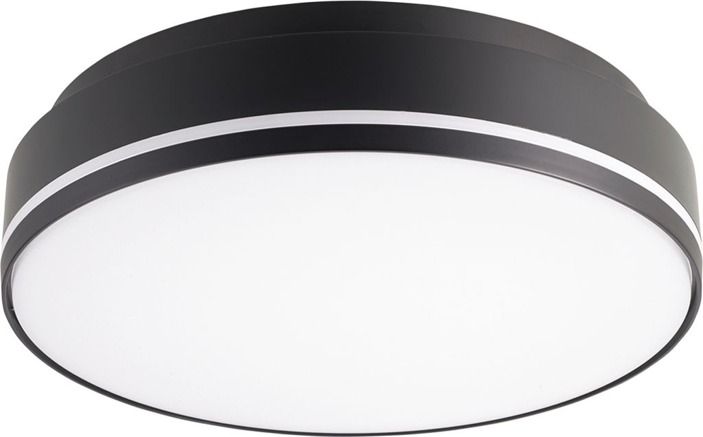 SIGOR LED Aufbauleuchte Split 270mm schwarz Deckenleuchte 18/24W 3000/4000K IP54 110° 2000/2500lm