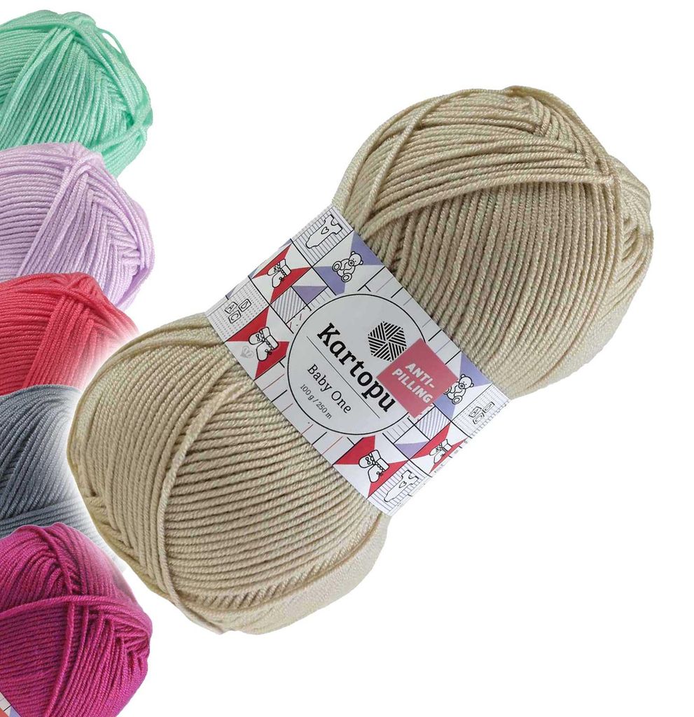 100g Strickgarn Kartopu BABY ONE Antipilling Babywolle Produktbild 