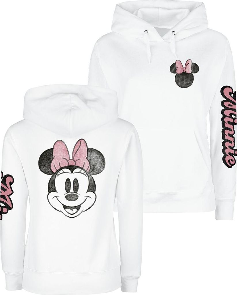 Mickey Mouse Kapuzenpullover Damen Minnie Beauty weiß XL