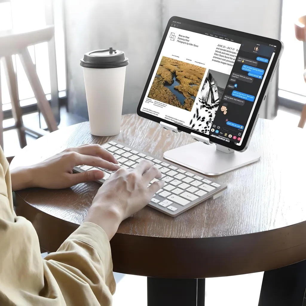 Support tablette tactile universel ajustable pour bureau en aluminium - 3