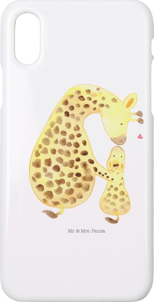 Mr. & Mrs. Panda Iphone 10 Handyhülle Giraffe Kind - Weiß - Geschenk, Hülle, Tochter, Handy, Mutter, Sohn, Mama, X, Cover, Afrika, Lieblingsmensch