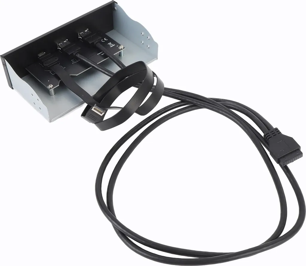 Hub USB C 20 Gbit/s Panneau Frontal GEN2x2 pour Unité Centrale 5.25" - 4