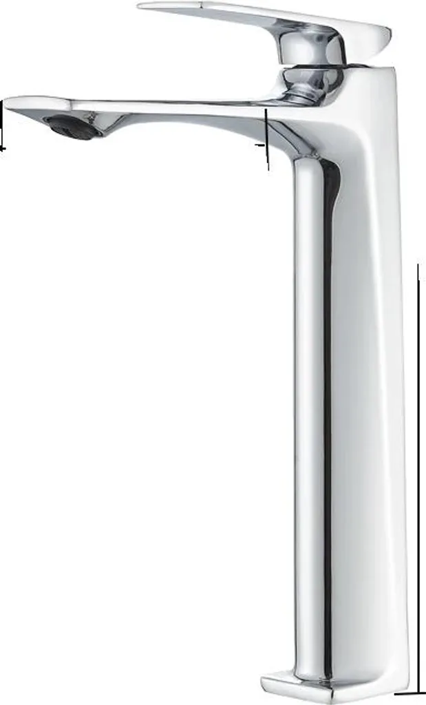 Miscelatore Alto Design Inox Cromo per Lavabo: Eleganza Italiana