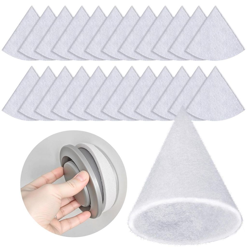 Abluftventil Filter DN125 – 30 Stück G4 Ersatzfilter, konische Filtermatten für Lüftungssysteme Ø125mm
