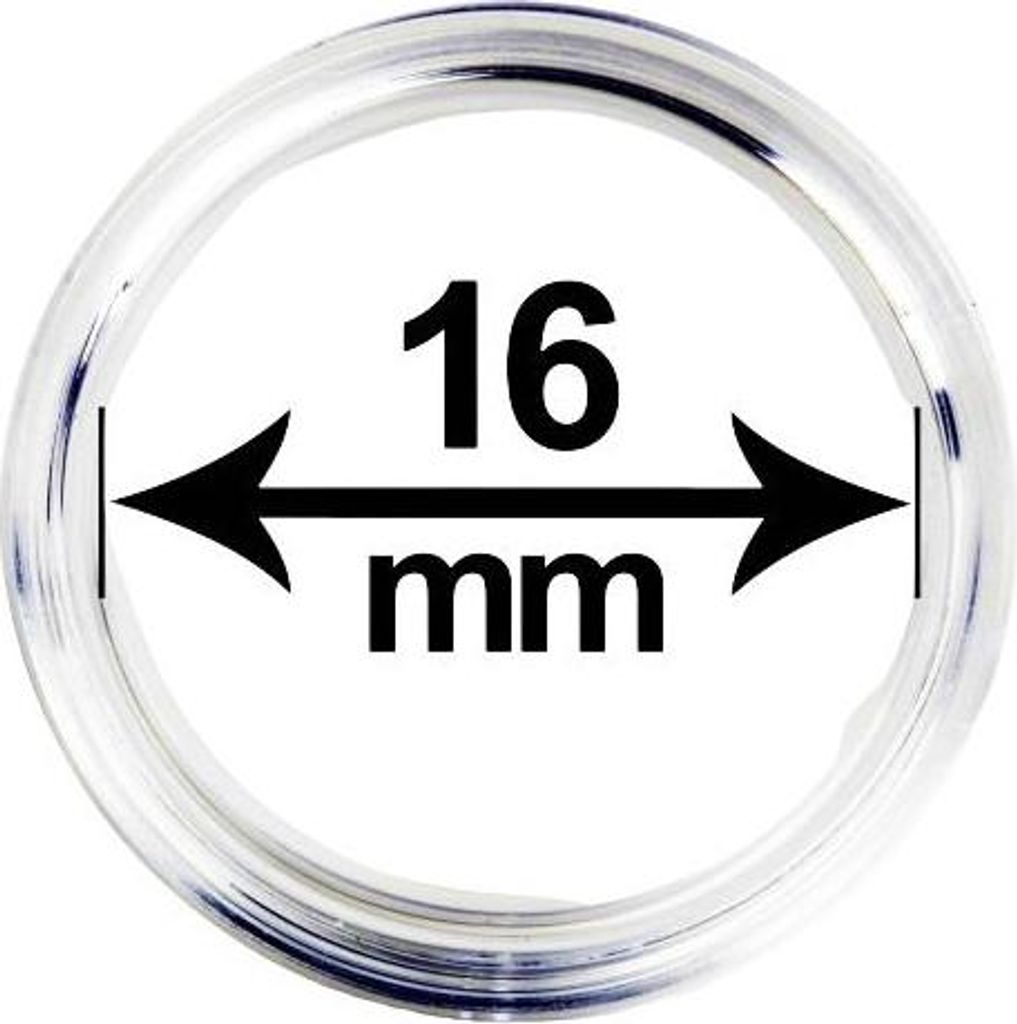 Kapsle (pouzdro) na mince, vnitřní průměr 16 mm Obrázek produktu 