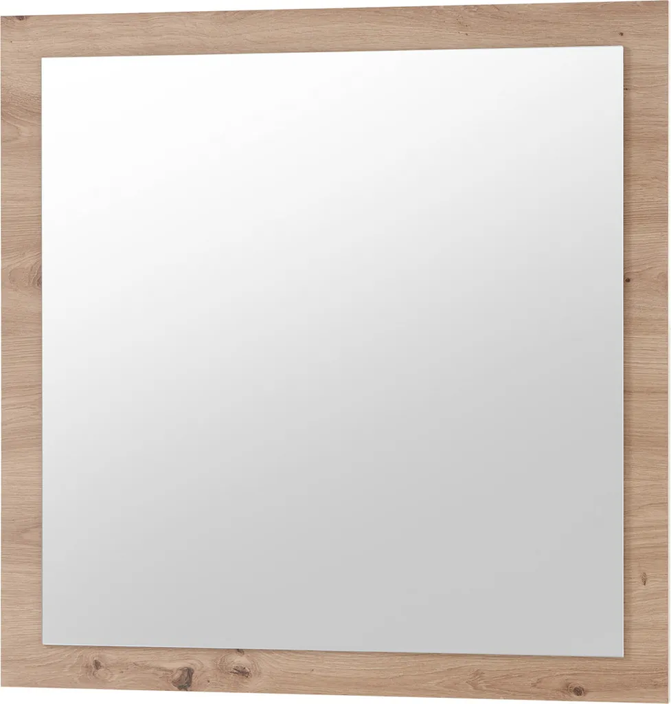 Miroir bois chêne Artisan Greifswald 78 cm - Cadre robuste et design