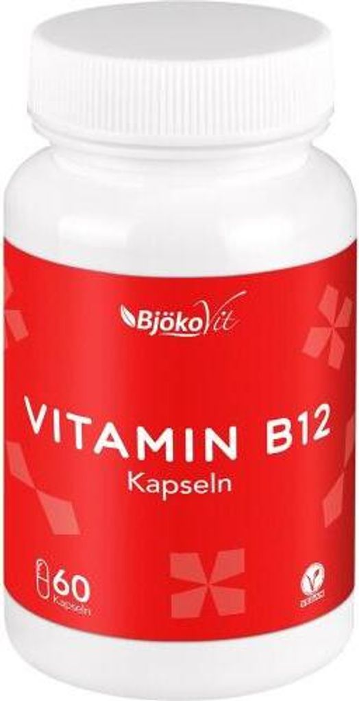 Vitamin B12 Vegan Kapseln 1000 μg Methylcobalamin 60 St