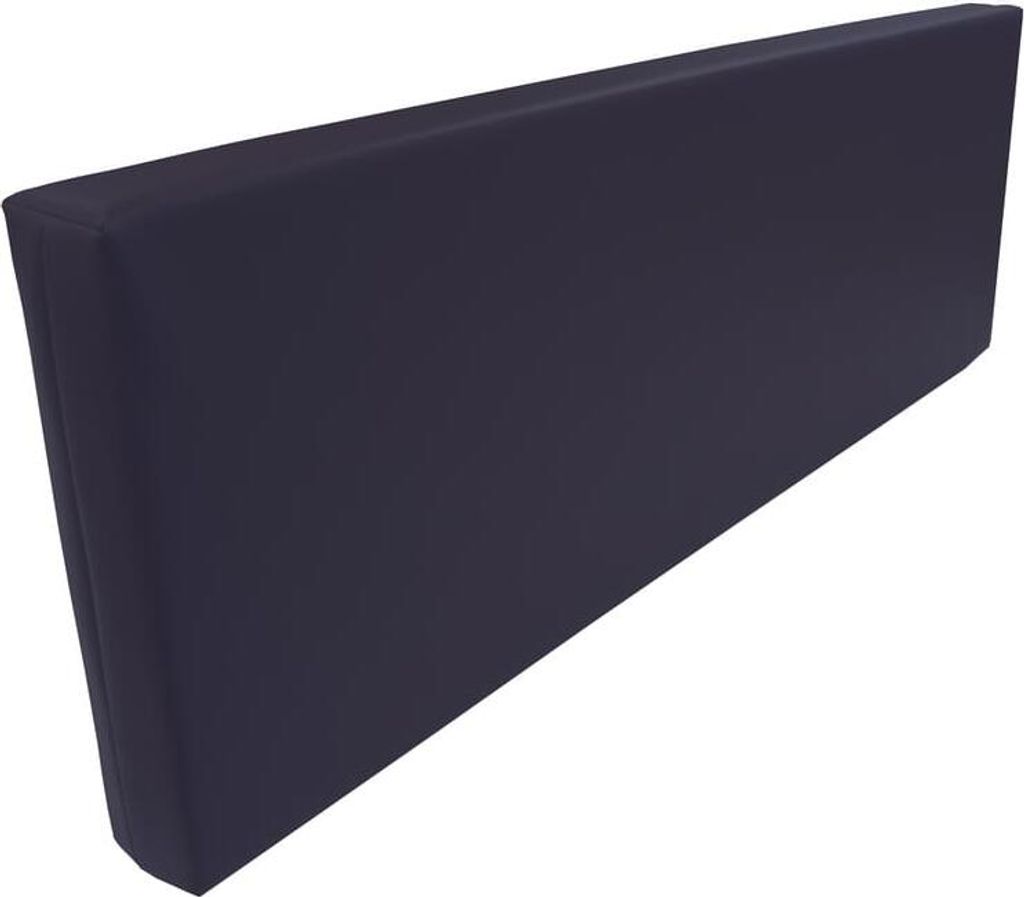 Rueckenlehne - Rueckenkissen für Palettenkissen (120x43x20/15 cm (Royal) MATRATZEN KISSEN Mit Kunstleder flammhemmend MVSS 302 - UV stabilisiert -...